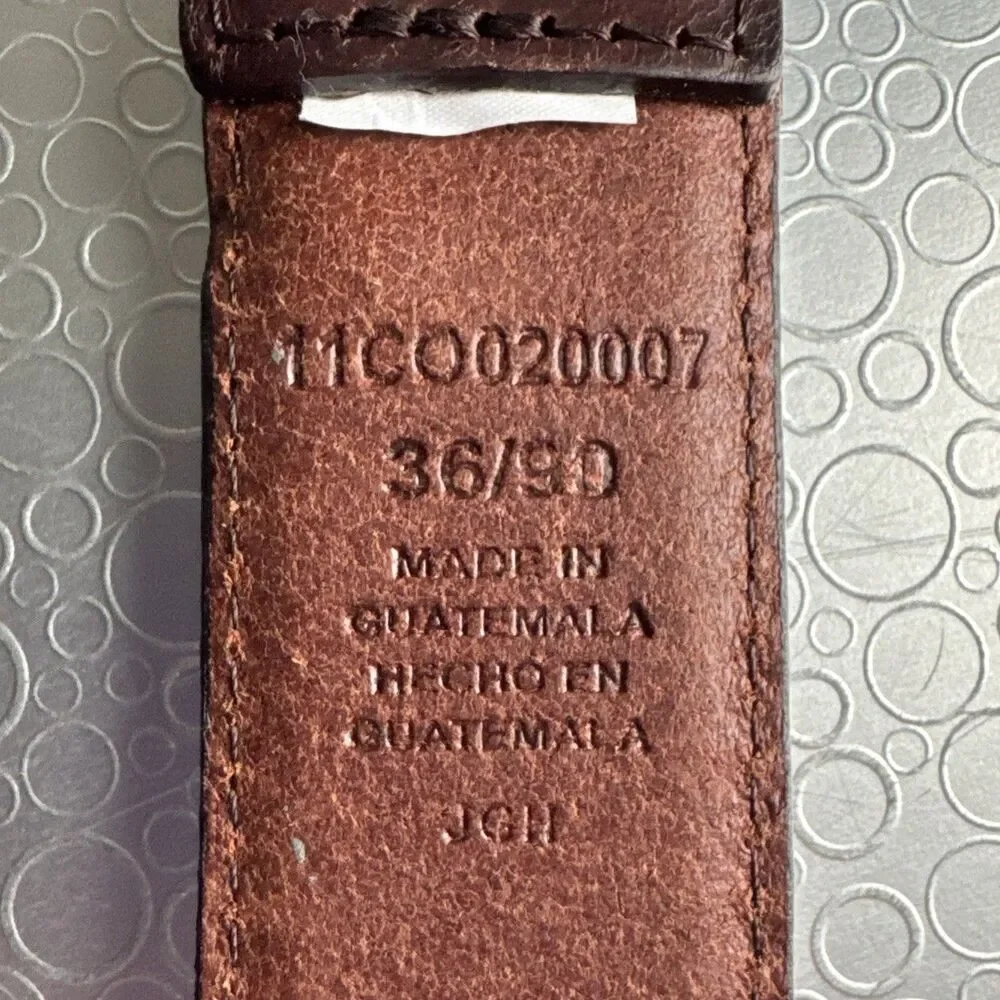 NWT Columbia Mens Brown Leather Belt Outdoor Classic Casual Gorpcore - Size 36